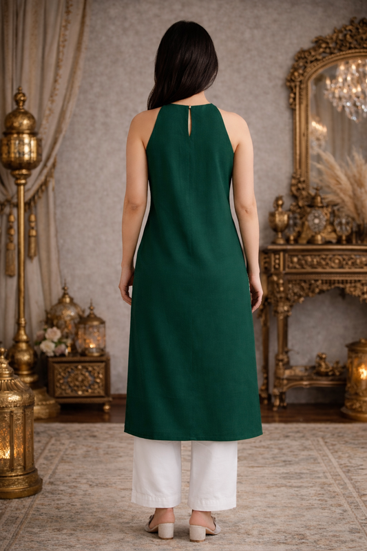 Hidaya Emerald Green Kurta