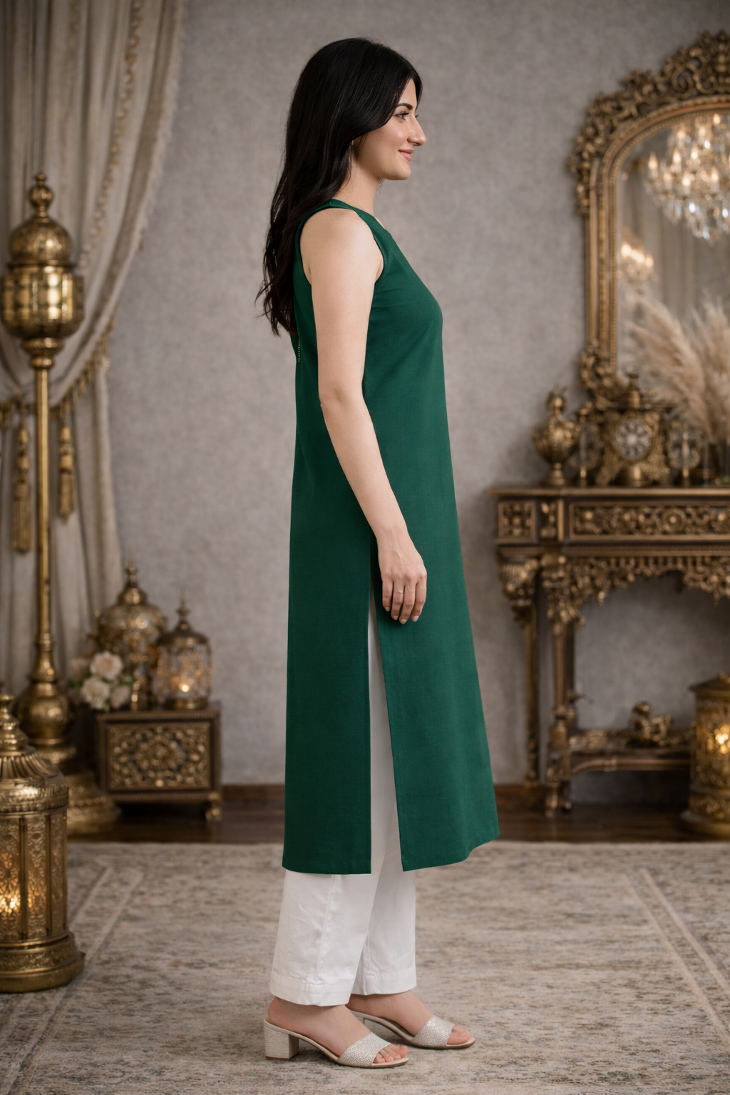 Hidaya Emerald Green Kurta