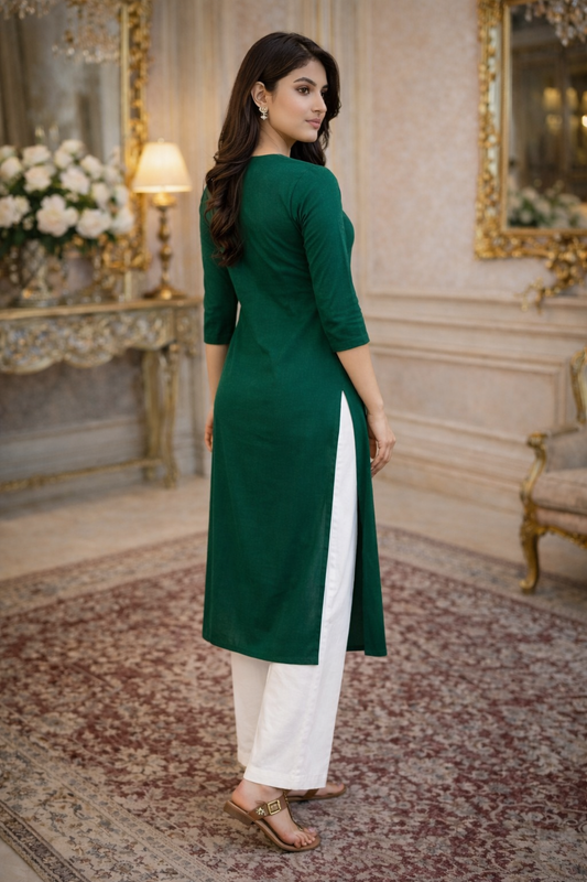 Gulrez Emerald Green Kurta
